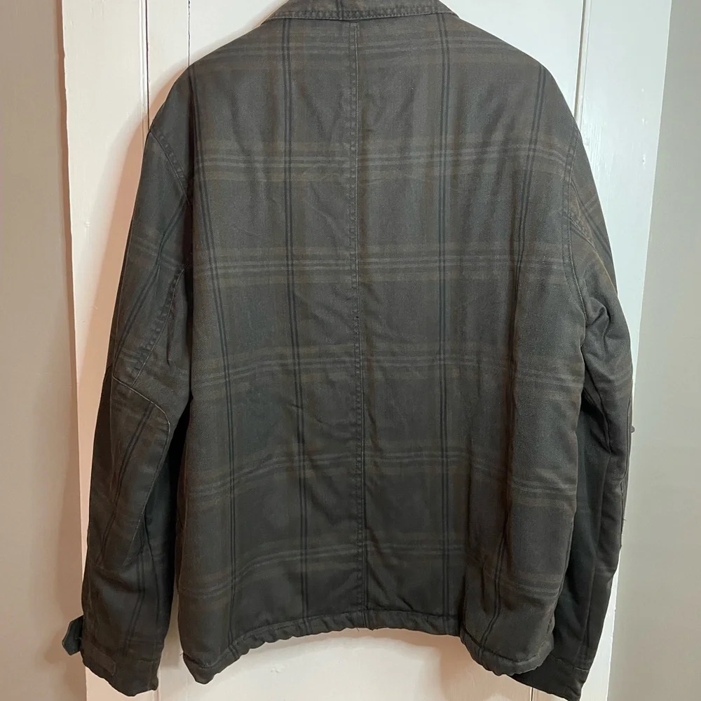 Columbia Men's Brown Plaid Sherpa Lined Utility Field Chore Jacket Size XL - Picture 3 of 8